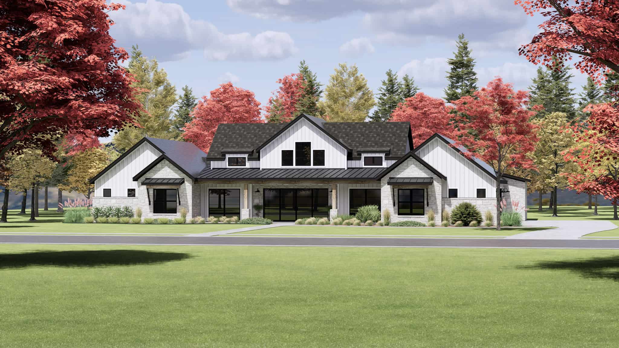 Right Side View of this 4-Bedroom,3652 Sq Ft Plan -220-1004