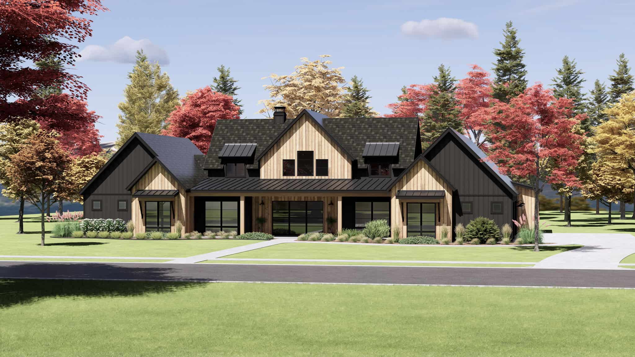 Right Side View of this 4-Bedroom,3652 Sq Ft Plan -220-1005