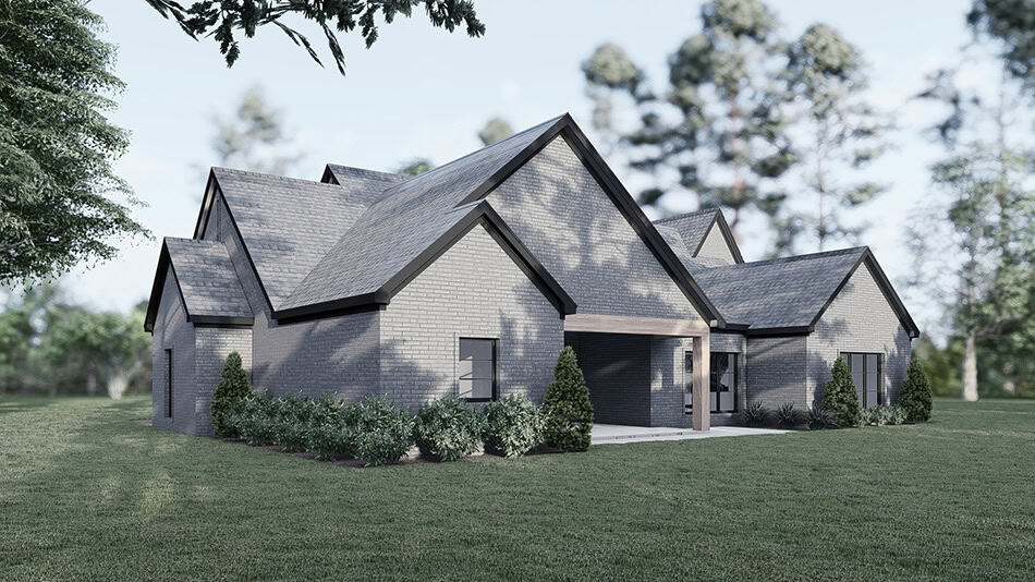 Rear View of this 4-Bedroom,2653 Sq Ft Plan -221-1000