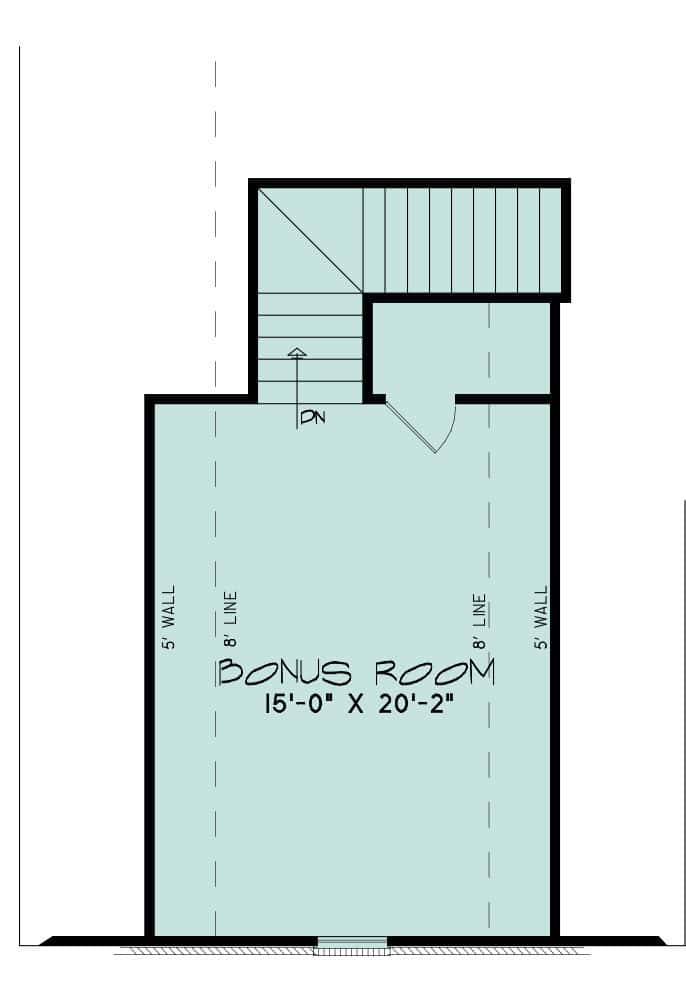 Bonus Room of European Plan #221-1000
